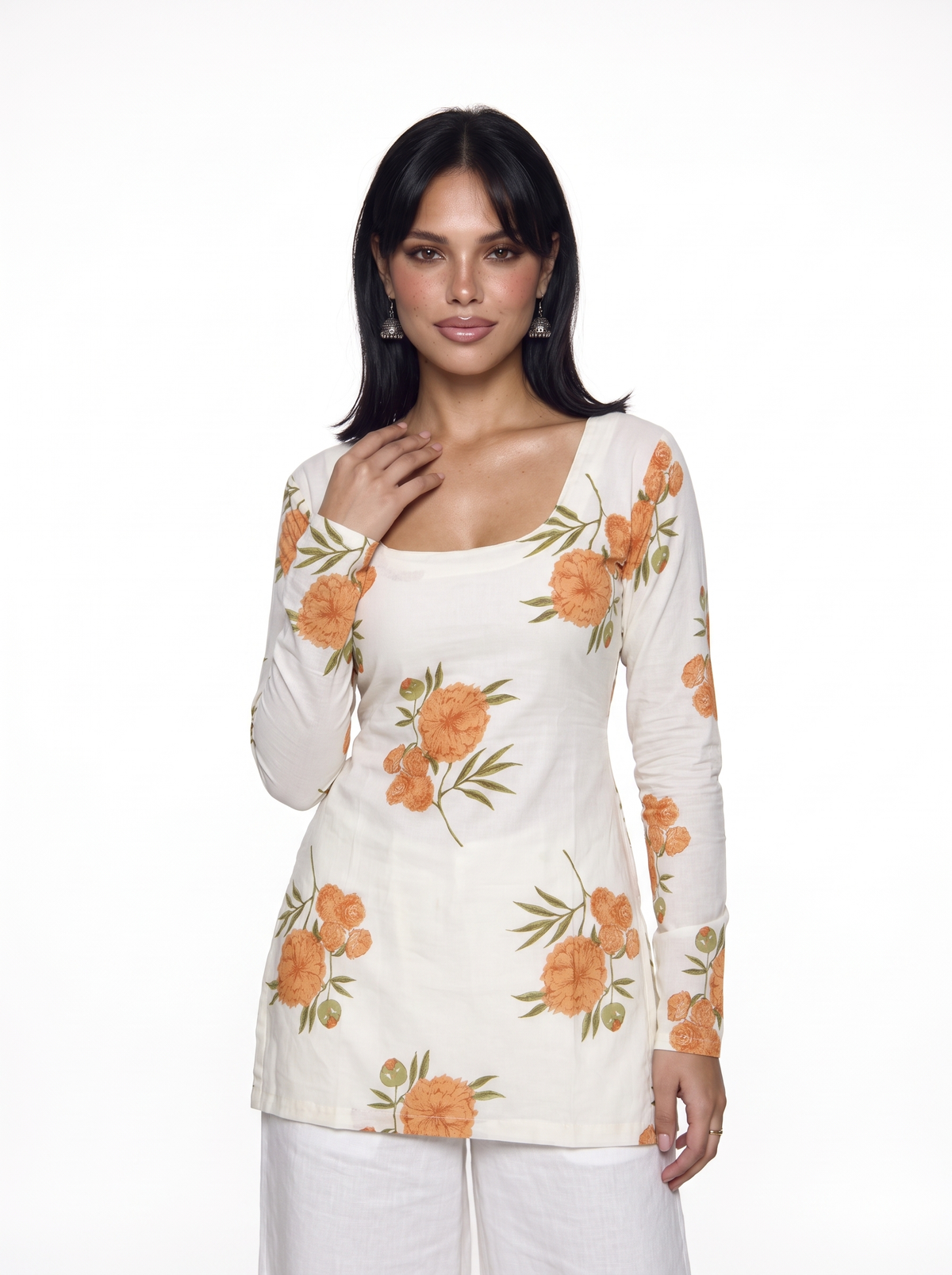 Evaya Full Sleeved Corset Back Kurti
