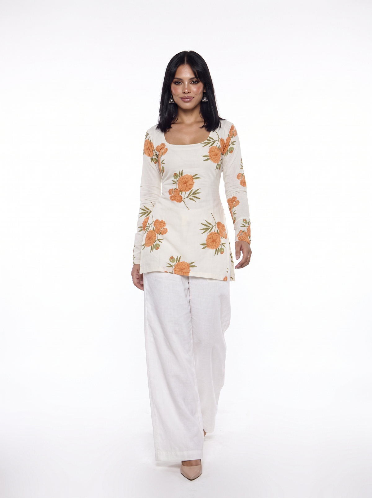 Evaya Full Sleeved Corset Back Kurti