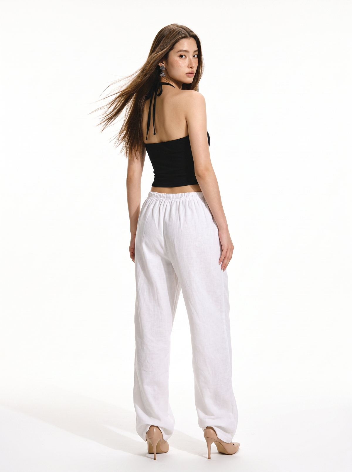 Linen Baggy Pants