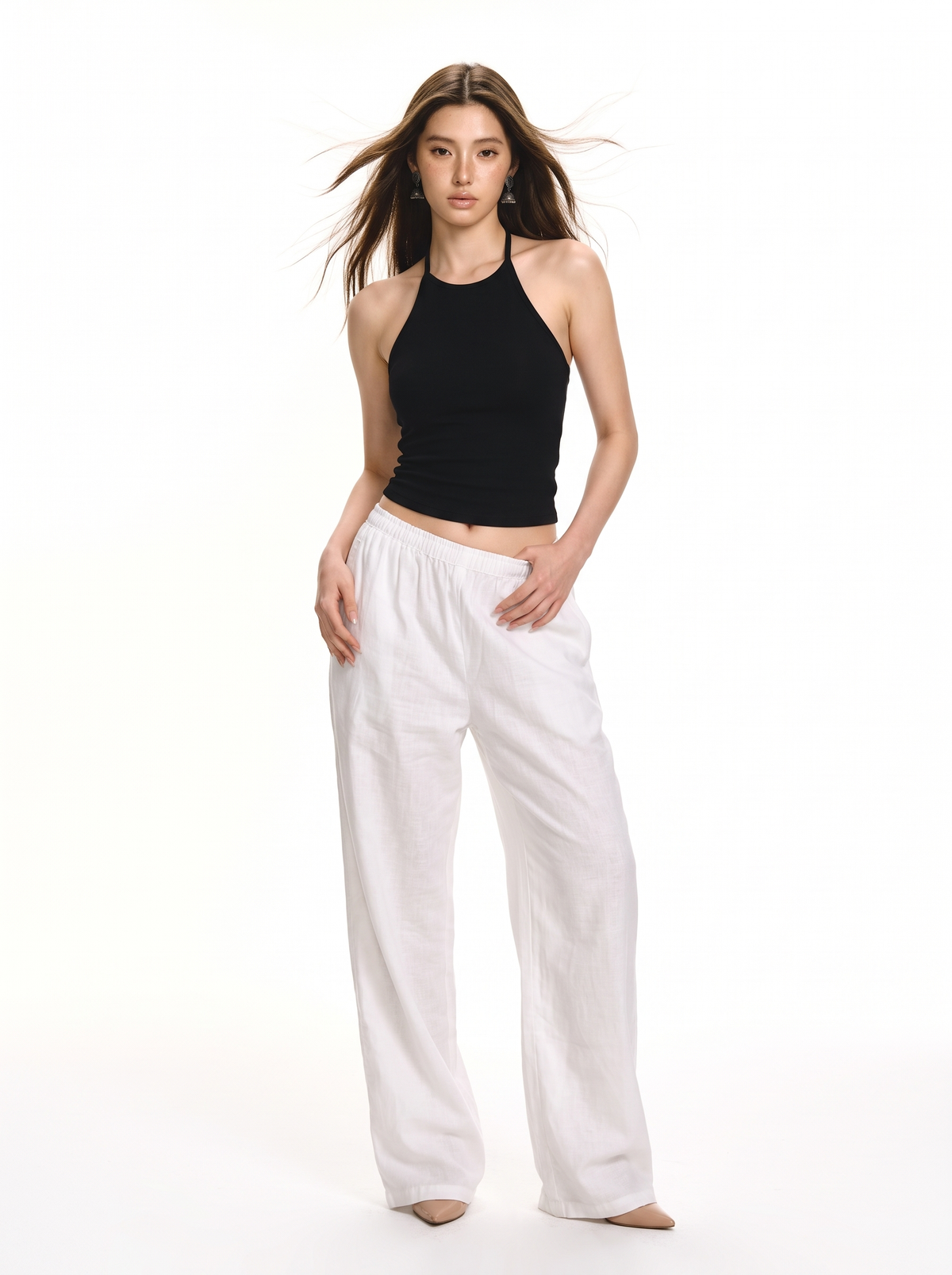 Linen Baggy Pants