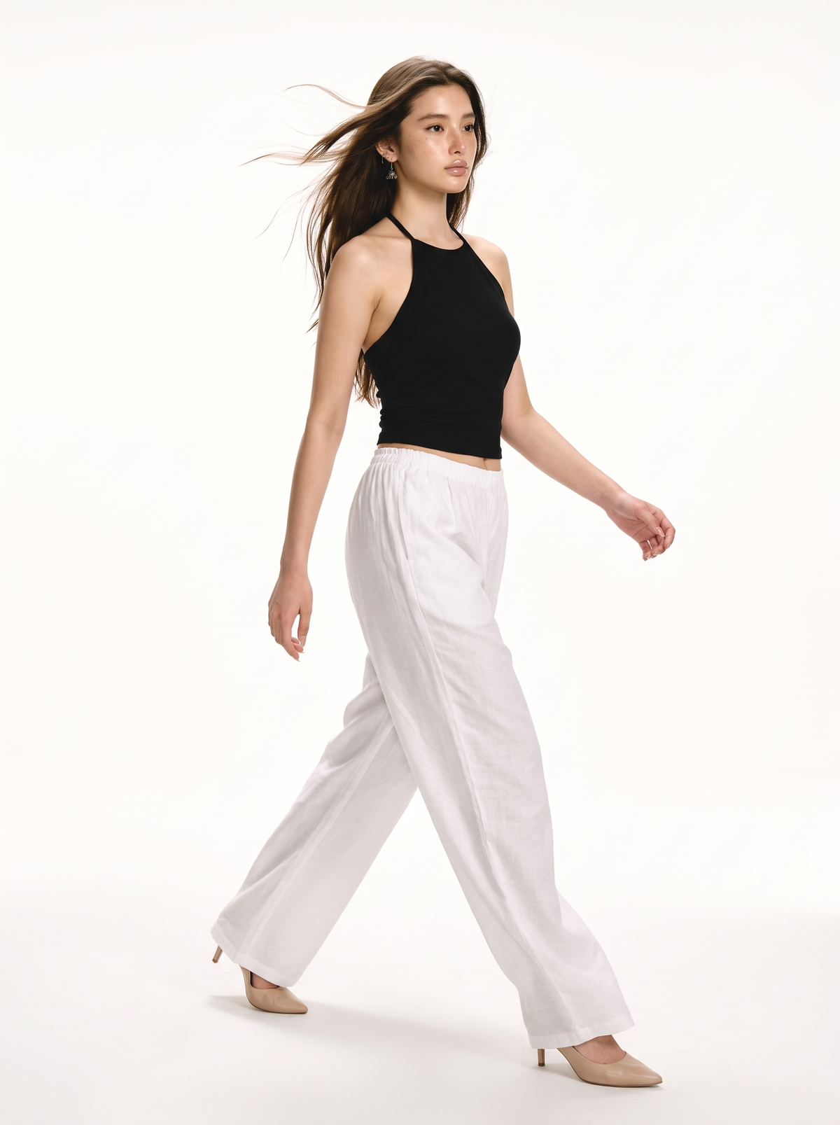 Linen Baggy Pants