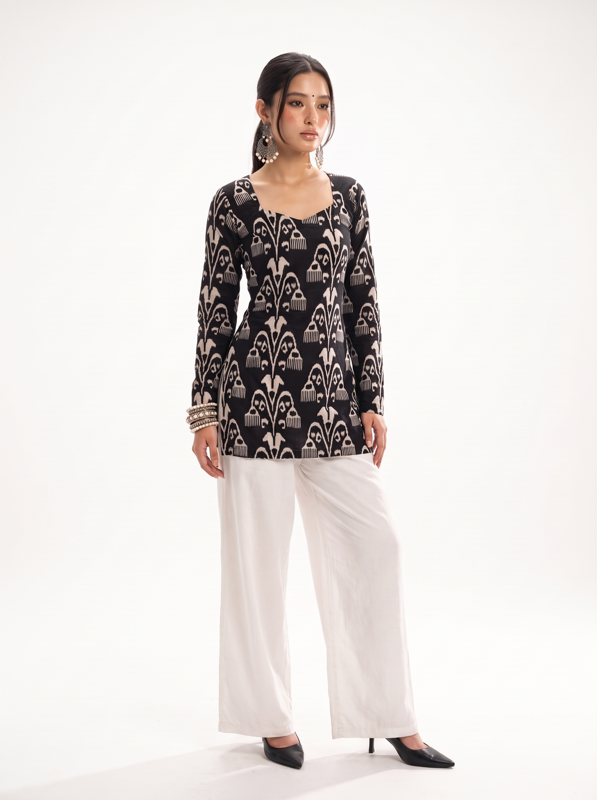 Tareef Full Sleeve Corset Kurti