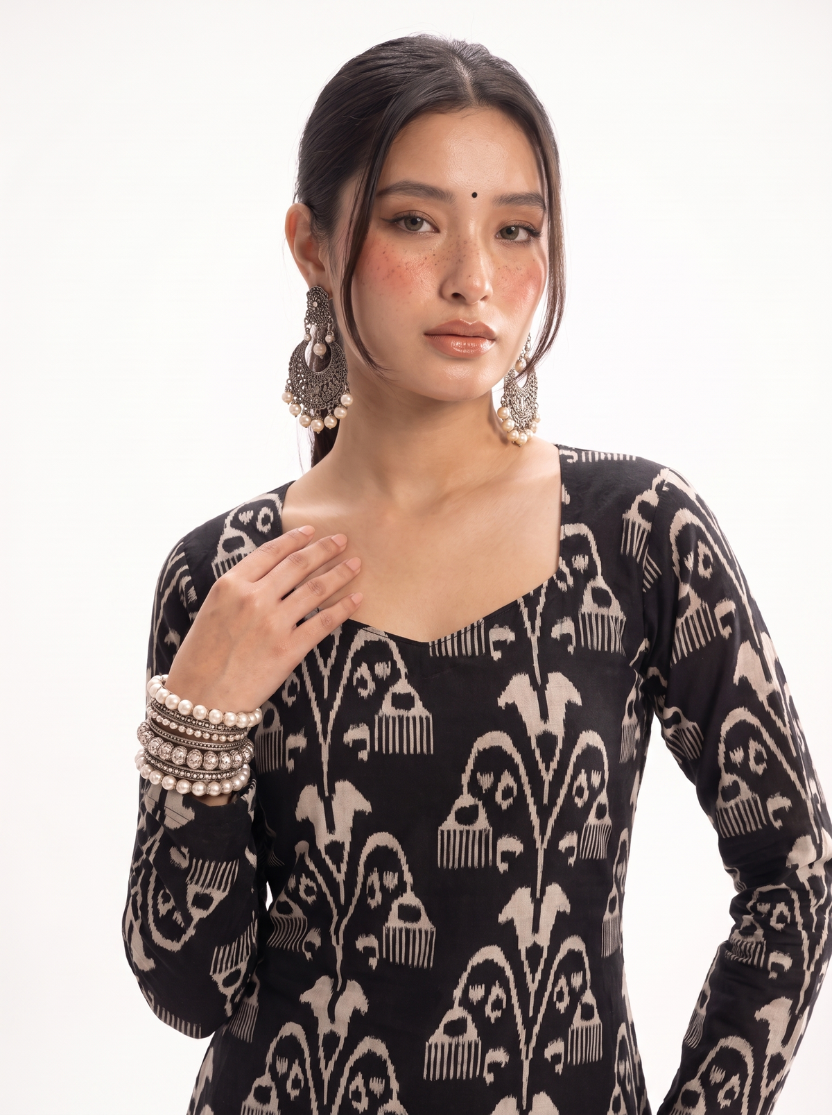 Tareef Full Sleeve Corset Kurti