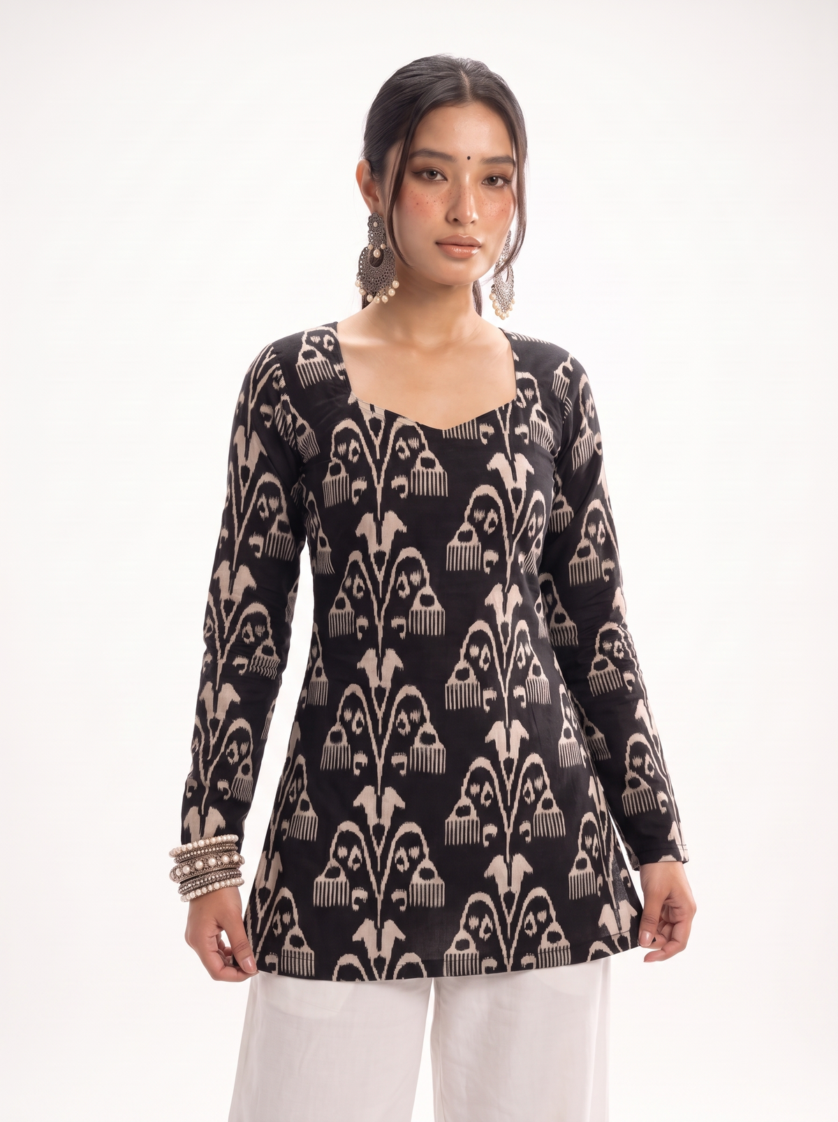 Tareef Full Sleeve Corset Kurti