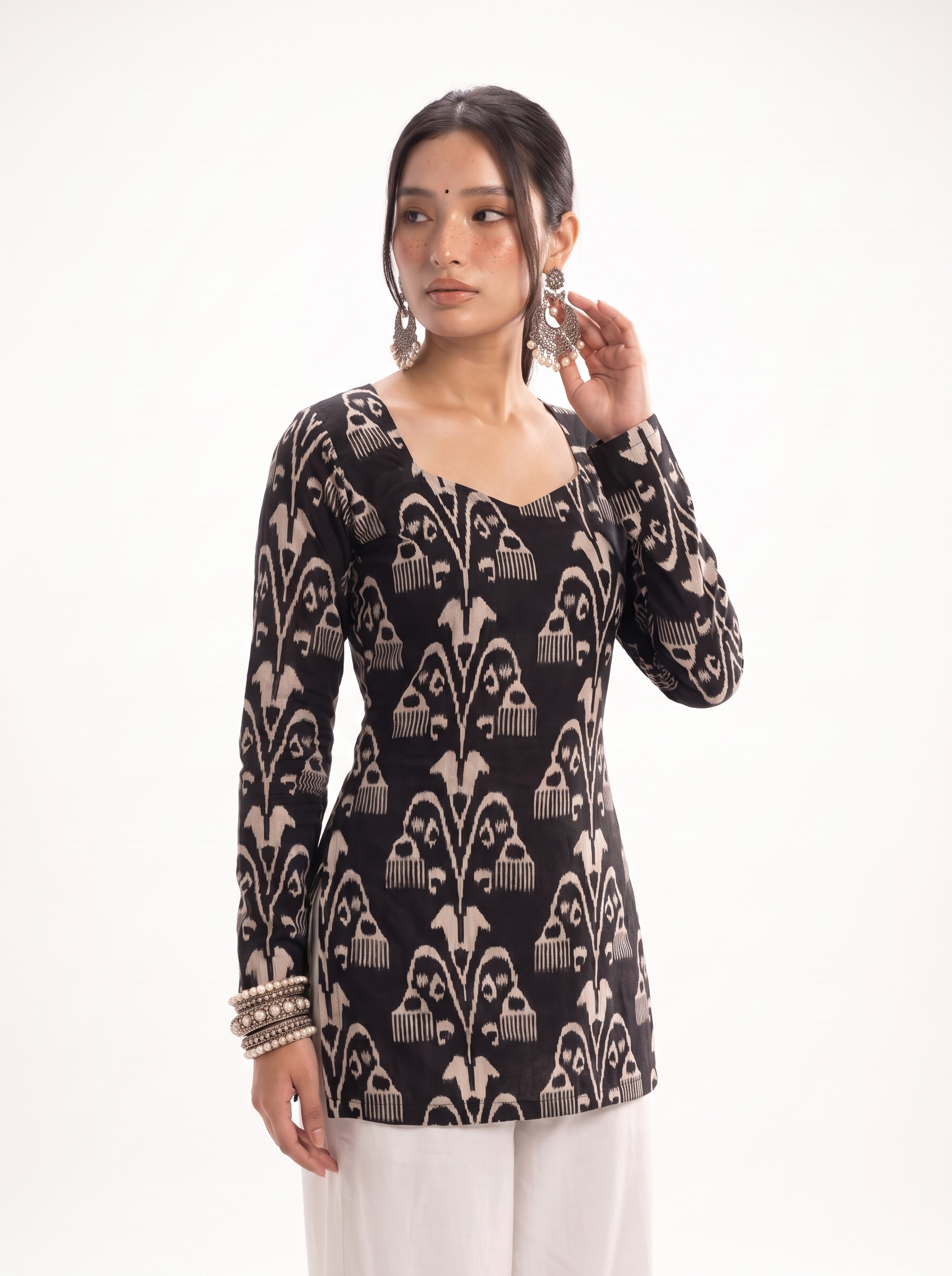 Tareef Full Sleeve Corset Kurti