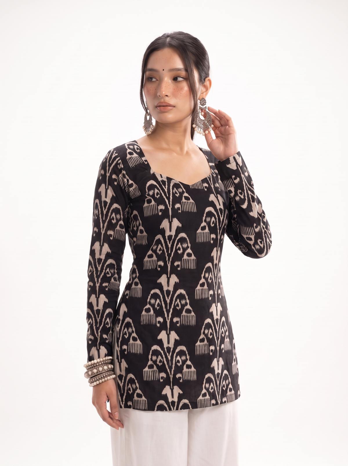 Tareef Full Sleeve Corset Kurti