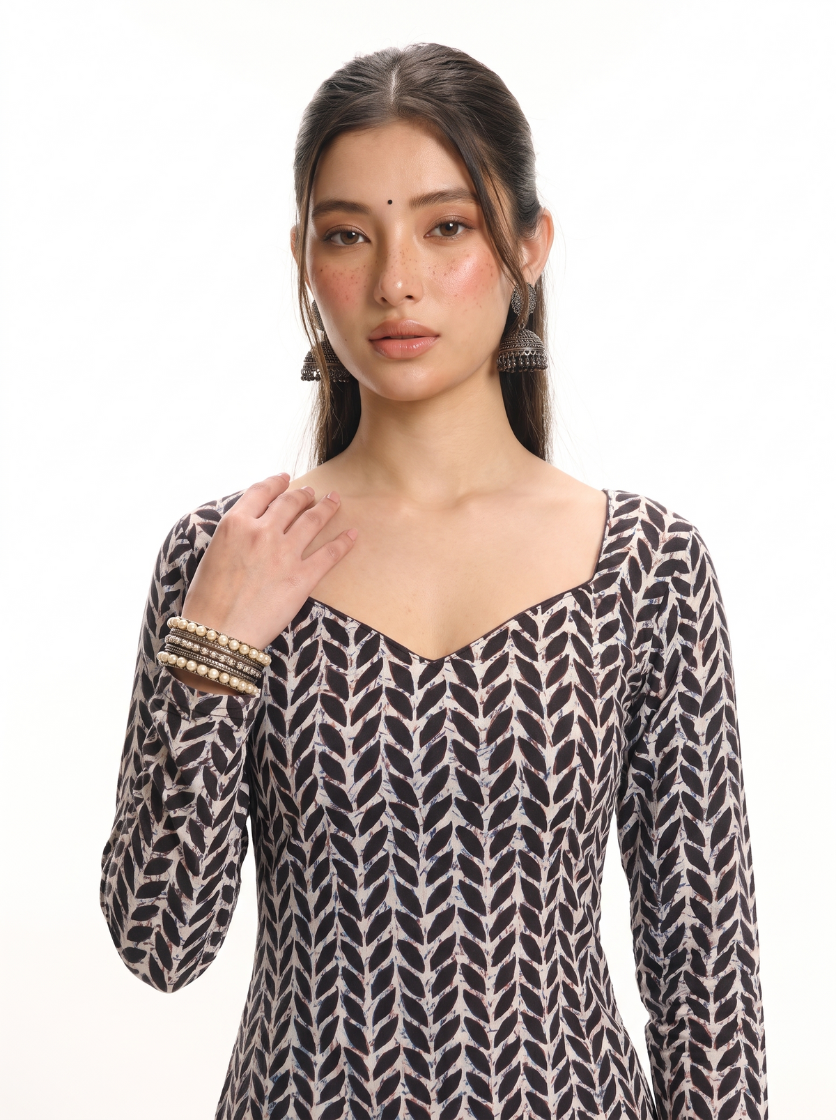Saanvi Full Sleeve Corset Kurti
