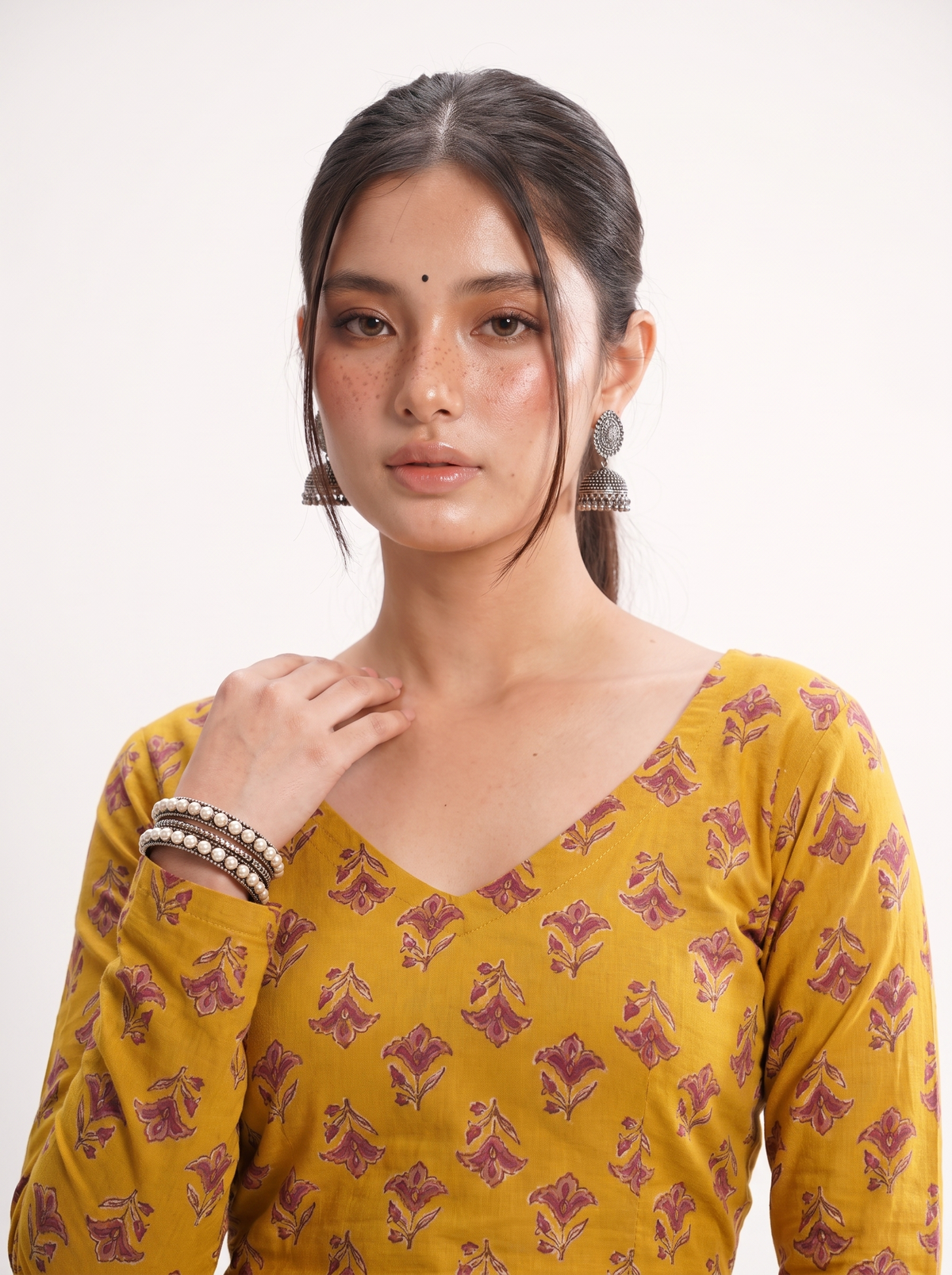 Vira Full Sleeved Corset Back Kurti