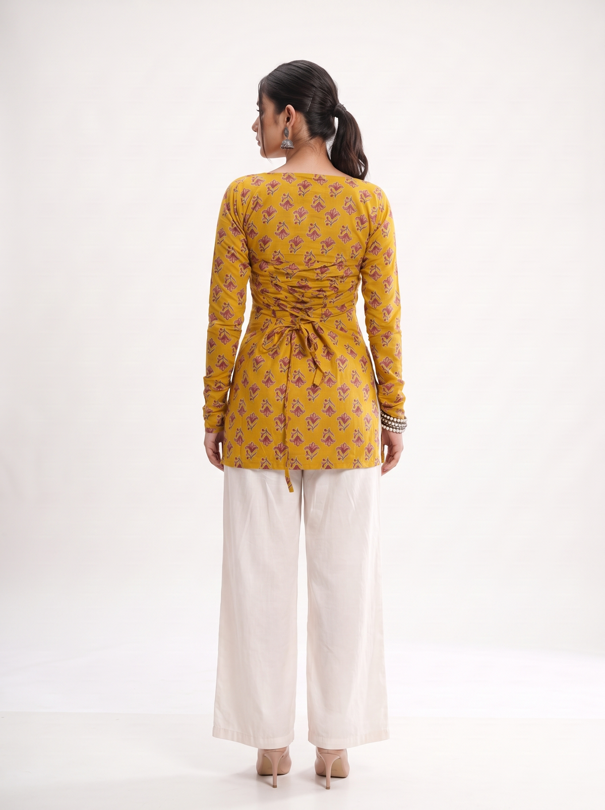 Vira Full Sleeved Corset Back Kurti