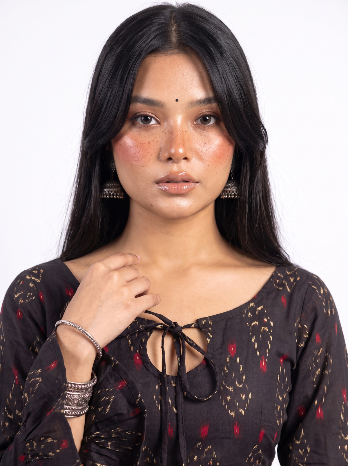 Tevar Ruffle Sleeve Corset Top
