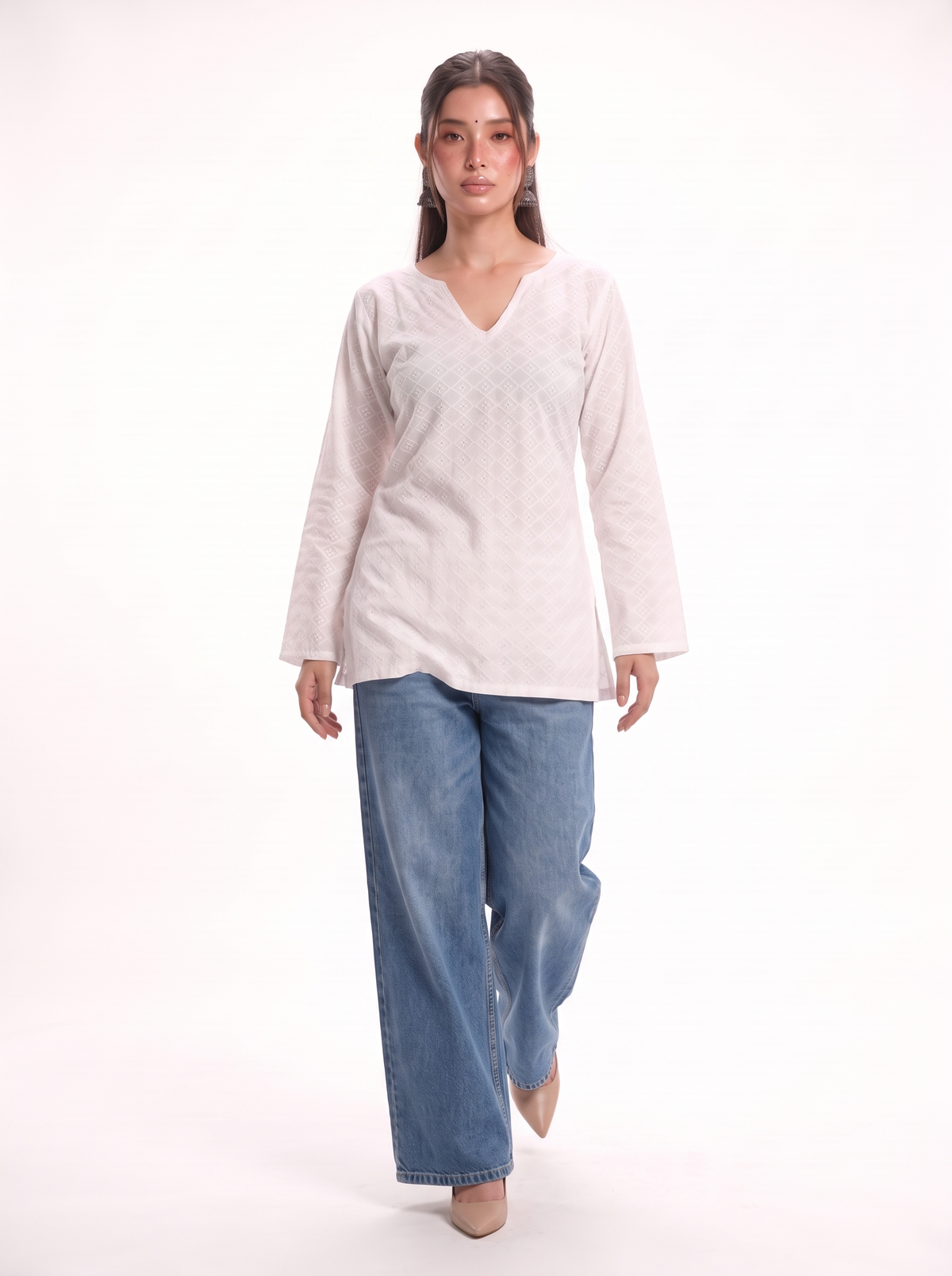 Raahat Chikan Oversize Kurta