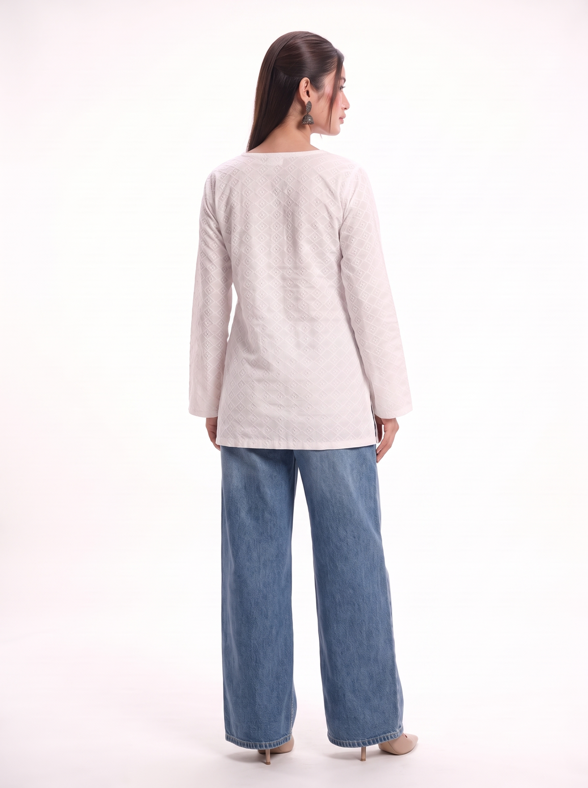 Raahat Chikan Oversize Kurta