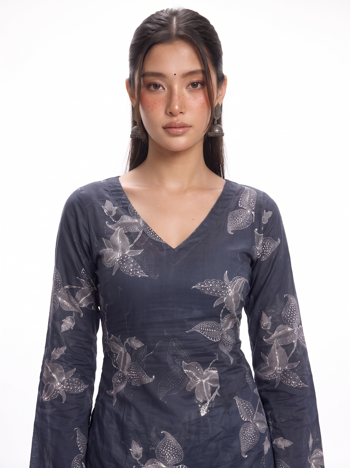 Aisha Bell Sleeve Corset Kurti