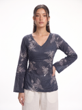 Aisha Bell Sleeve Corset Kurti