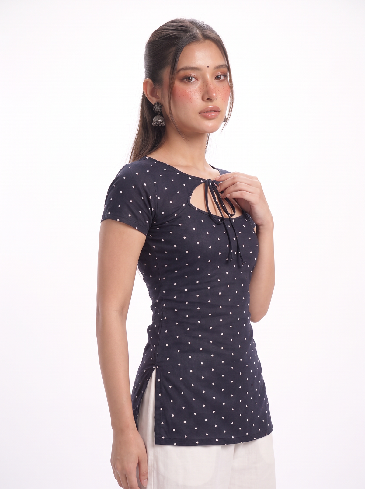 NEELAM TIE NECK KURTI