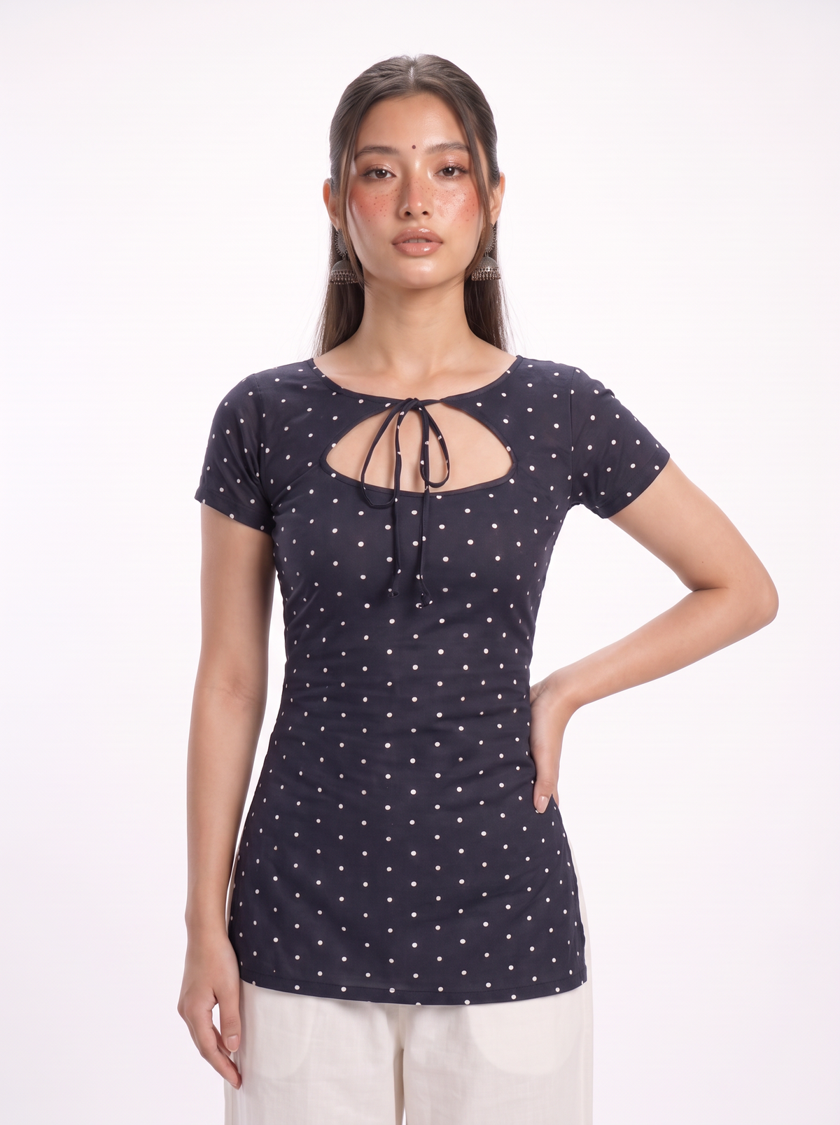NEELAM TIE NECK KURTI